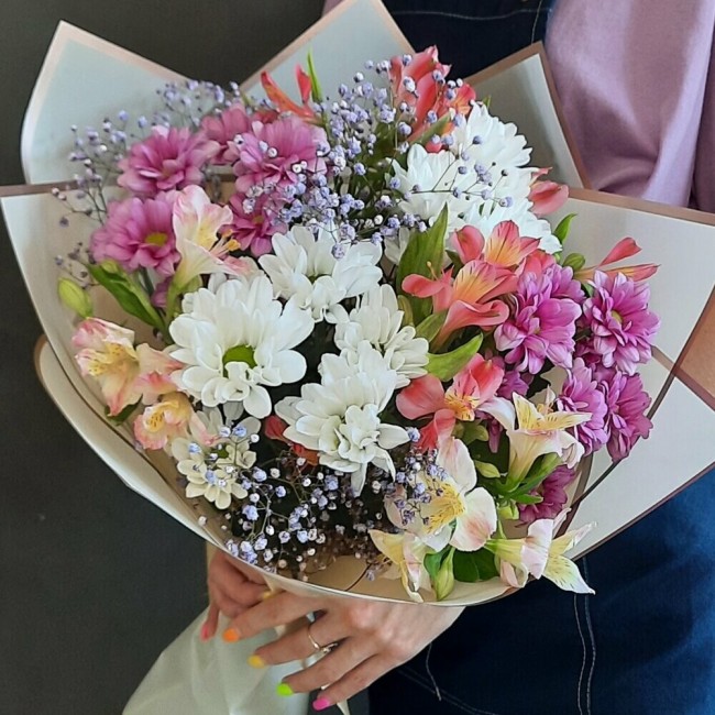 Букет цветов "Яркая сказка"